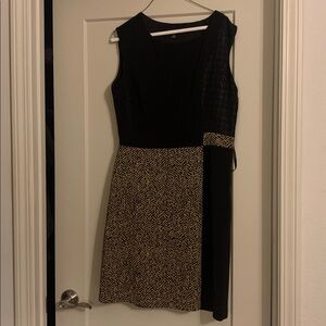 Nine West Gold & Black Sheath Dress